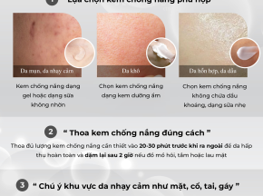3 Bước Sử Dụng Kem Chống Nắng Đúng Cách Giúp Da Khỏe Mạnh & Ngăn Ngừa Lão Hóa – Chia Sẻ Từ EM Skin Bar